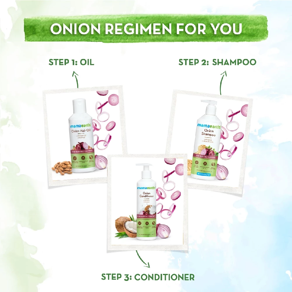Onion Shampoo for Hair Growth and Hair Fall Control with Onion and Plant Keratin, 1 L-5.webp
